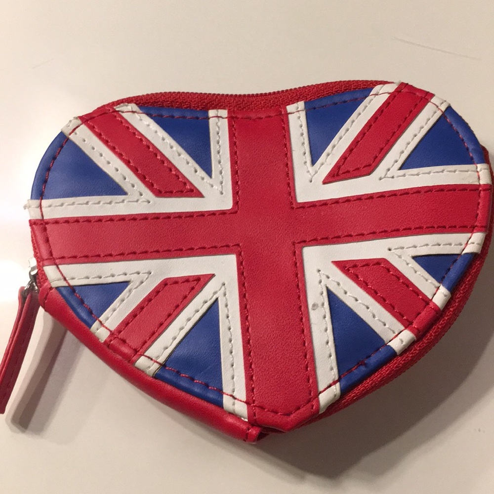 British Flag Heart Coin Purse